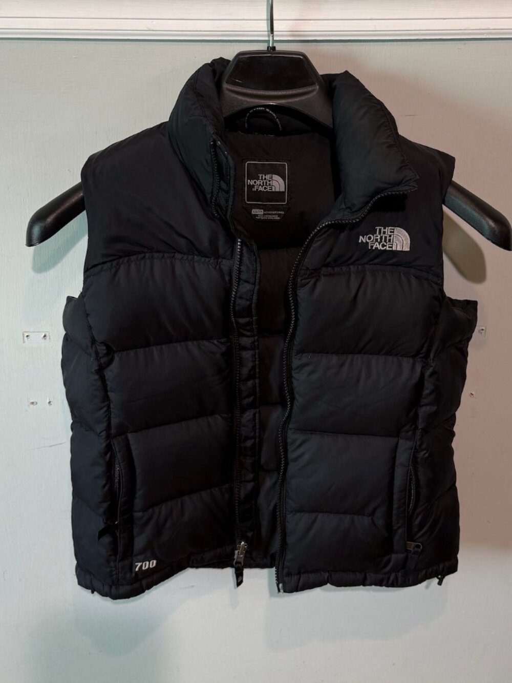 Vintage North Face 700 Down Nuptse Puffer Vest Womens Size XS Insulated Black